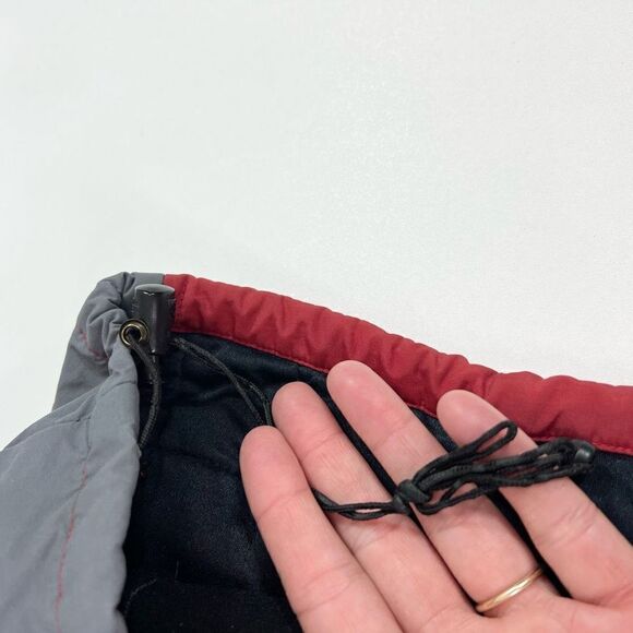 The North Face Windbreaker Womens Medium Red & Gray Colorblock Full Zip Jacket - Picture 9 of 11